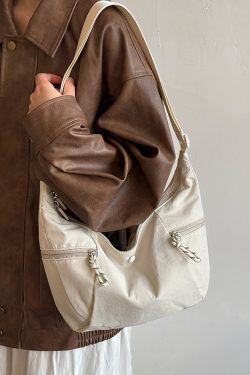 Korean Style Large-Capacity Nylon Tote Bag for Women - 2025 High-End Shoulder Crossbody Bag