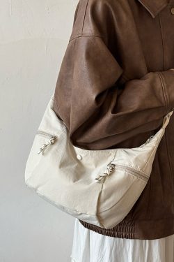 Korean Style Large-Capacity Nylon Tote Bag for Women - 2025 High-End Shoulder Crossbody Bag