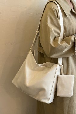 Korean-Style Large-Capacity Tote Bag 2025 - High-End Commuting Crossbody, Versatile Mother-and-Child Bag for Everyday Use