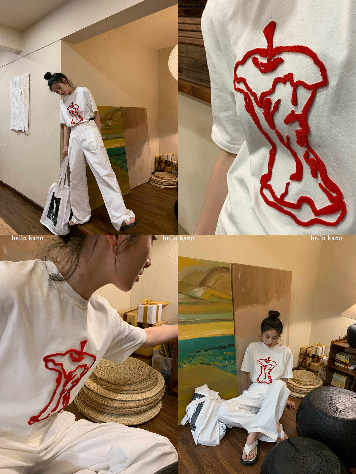 Korean Style Loose Fit Short Sleeve T-Shirt for Women - Summer 2025 Pure Cotton Round Neck Casual Top Korean Style Loose Fit Short Sleeve T-Shirt for Women - Summer 2025 Pure Cotton Round Neck Casual Top