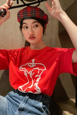 Korean Style Loose Fit Short Sleeve T-Shirt for Women - Summer 2025 Pure Cotton Round Neck Casual Top