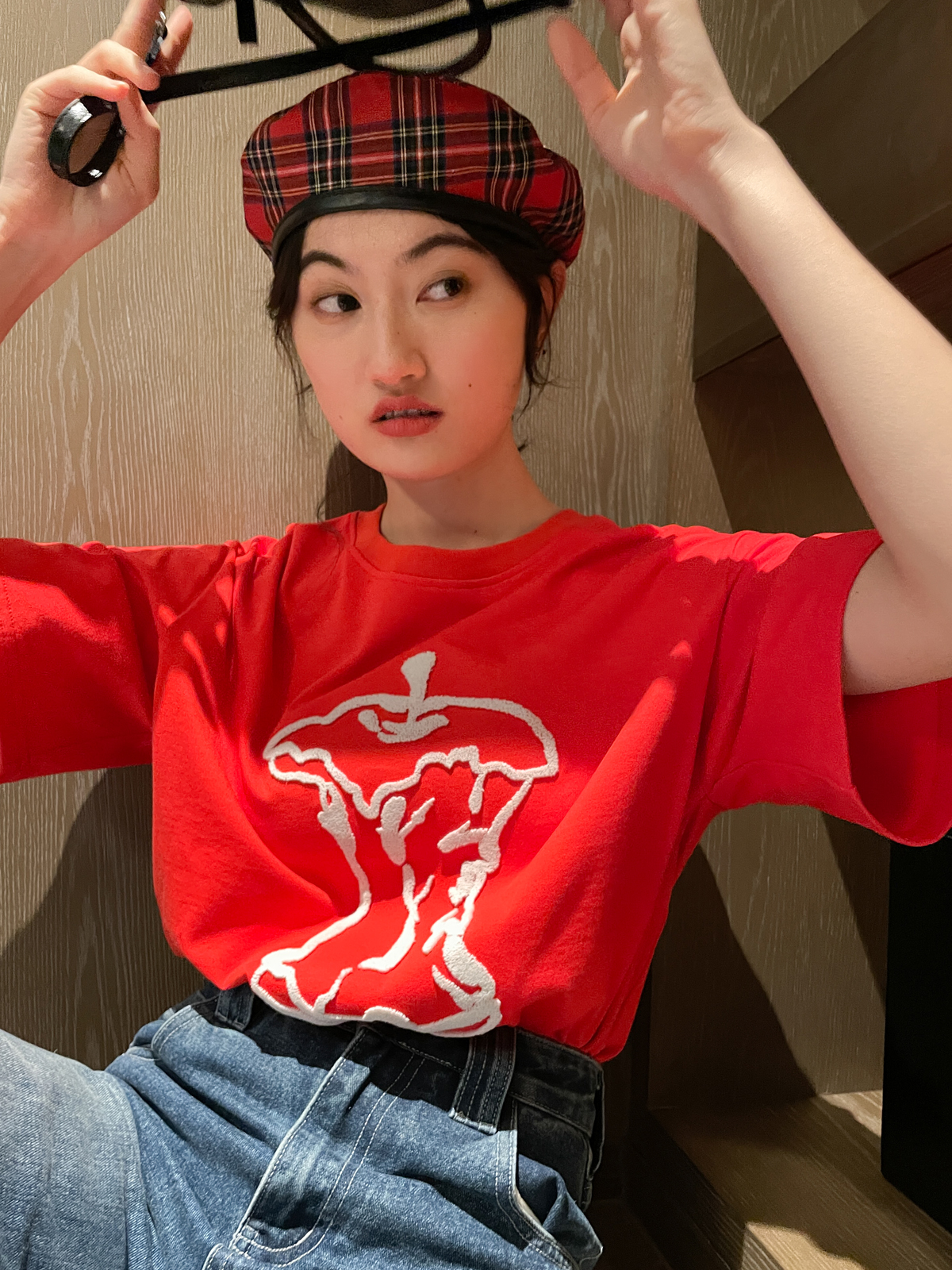 Korean Style Loose Fit Short Sleeve T-Shirt for Women - Summer 2025 Pure Cotton Round Neck Casual Top Korean Style Loose Fit Short Sleeve T-Shirt for Women - Summer 2025 Pure Cotton Round Neck Casual Top