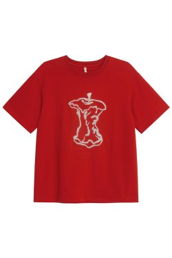 Korean Style Loose Fit Short Sleeve T-Shirt for Women - Summer 2025 Pure Cotton Round Neck Casual Top