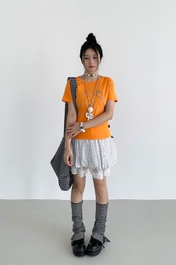 Korean-Style Love Key Rhinestone Short Sleeve Top for Women - Casual Cool Regular Fit Fashion Tee