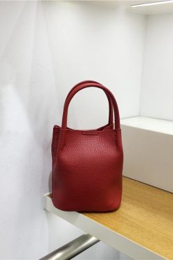 Korean Style Mini Bucket Bag - Lightweight Vertical Handheld Crossbody Bag, Versatile Small Tote for Everyday Use