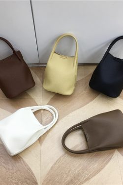 Korean Style Mini Bucket Bag - Lightweight Vertical Handheld Crossbody Bag, Versatile Small Tote for Everyday Use