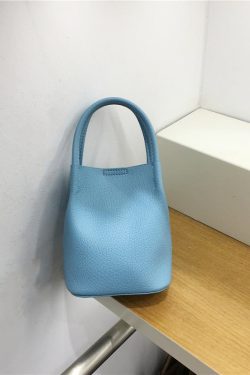 Korean Style Mini Bucket Bag - Lightweight Vertical Handheld Crossbody Bag, Versatile Small Tote for Everyday Use