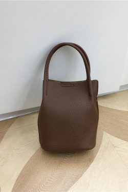 Korean Style Mini Bucket Bag - Lightweight Vertical Handheld Crossbody Bag, Versatile Small Tote for Everyday Use