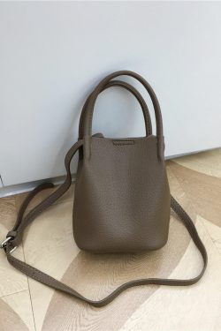 Korean Style Mini Bucket Bag - Lightweight Vertical Handheld Crossbody Bag, Versatile Small Tote for Everyday Use