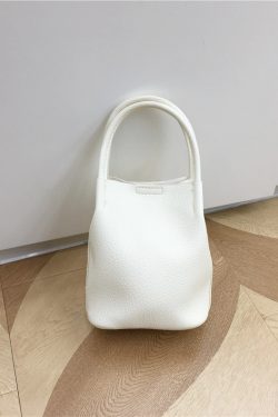 Korean Style Mini Bucket Bag - Lightweight Vertical Handheld Crossbody Bag, Versatile Small Tote for Everyday Use