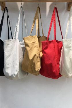 Korean Style Minimalist Large Capacity Canvas Tote Bag - Casual Shopping Shoulder Bag for Students, Ins Wind Lazy Aesthetic