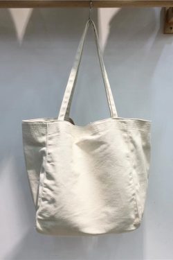 Korean Style Minimalist Large Capacity Canvas Tote Bag - Casual Shopping Shoulder Bag for Students, Ins Wind Lazy Aesthetic