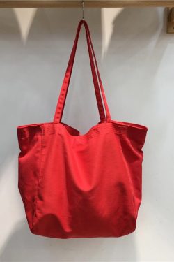 Korean Style Minimalist Large Capacity Canvas Tote Bag - Casual Shopping Shoulder Bag for Students, Ins Wind Lazy Aesthetic