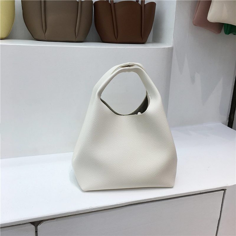 Korean Style Minimalist Retro Vegetable Basket Tote Bag - Commuter Bucket Crossbody Bag for Everyday Use Korean Style Minimalist Retro Vegetable Basket Tote Bag - Commuter Bucket Crossbody Bag for Everyday Use