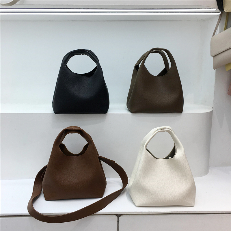 Korean Style Minimalist Retro Vegetable Basket Tote Bag - Commuter Bucket Crossbody Bag for Everyday Use Korean Style Minimalist Retro Vegetable Basket Tote Bag - Commuter Bucket Crossbody Bag for Everyday Use