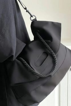 Korean Style Nylon Shoulder Bag for Women, Versatile Large Capacity Tote for Commuting, Classes, and Everyday Use