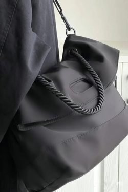 Korean Style Nylon Shoulder Bag for Women, Versatile Large Capacity Tote for Commuting, Classes, and Everyday Use