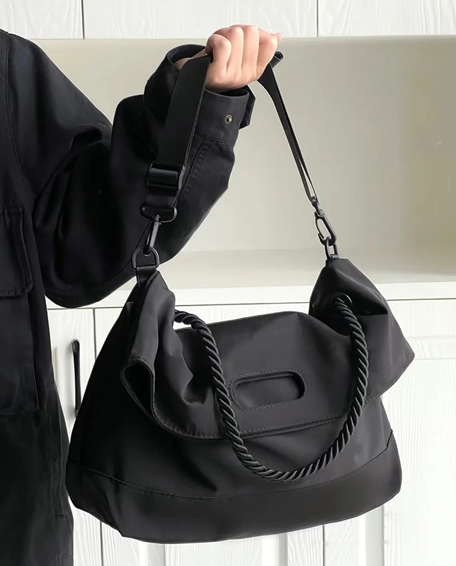 Korean Style Nylon Shoulder Bag for Women, Versatile Large Capacity Tote for Commuting, Classes, and Everyday Use Korean Style Nylon Shoulder Bag for Women, Versatile Large Capacity Tote for Commuting, Classes, and Everyday Use