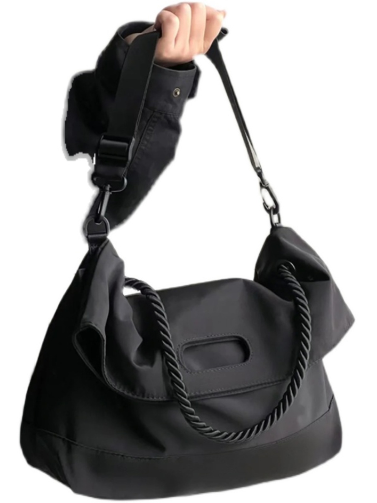 Korean Style Nylon Shoulder Bag for Women, Versatile Large Capacity Tote for Commuting, Classes, and Everyday Use Korean Style Nylon Shoulder Bag for Women, Versatile Large Capacity Tote for Commuting, Classes, and Everyday Use