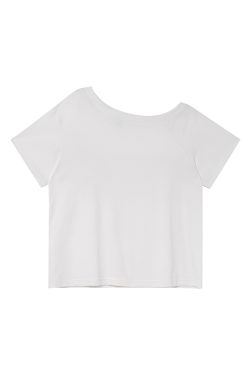 Korean Style Off-Shoulder Loose T-Shirt for Women - Summer 2025 Slimming Top with High-End Feel, Casual Fashion Essential