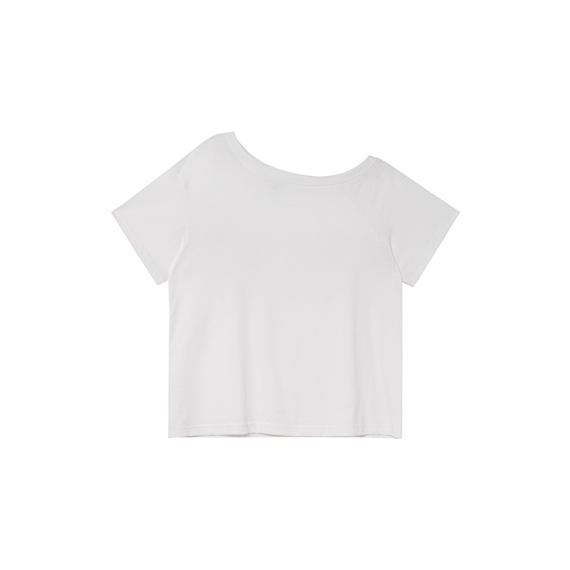 Korean Style Off-Shoulder Loose T-Shirt for Women - Summer 2025 Slimming Top with High-End Feel, Casual Fashion Essential Korean Style Off-Shoulder Loose T-Shirt for Women - Summer 2025 Slimming Top with High-End Feel, Casual Fashion Essential