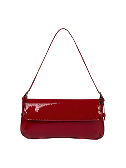 Korean Style Patent Leather Baguette Bag 2025 - Simple Underarm Shoulder Handbag for Commuting, Chic High-End Fashion Accessory Korean Style Patent Leather Baguette Bag 2025 - Simple Underarm Shoulder Handbag for Commuting, Chic High-End Fashion Accessory