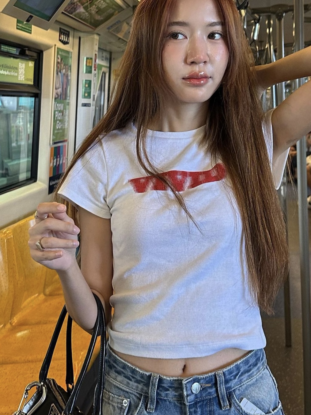 Korean Style Phantom Letter Print Short Sleeve Slim Fit Pure Cotton T-Shirt for Women - Trendy Casual Fashion Top Korean Style Phantom Letter Print Short Sleeve Slim Fit Pure Cotton T-Shirt for Women - Trendy Casual Fashion Top