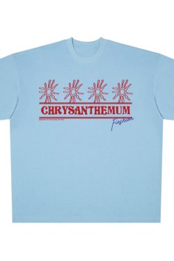 Korean-Style Retro Heavyweight T-Shirt for Women, Summer Sunflower Print, White Round Neck Short Sleeve, Loose Fit Top