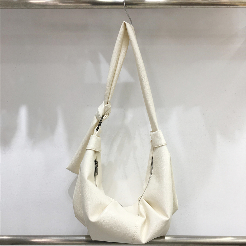 Korean-Style Retro Soft Leather Dumpling Bag - Large Capacity, Wrinkled Design, Casual Versatile Shoulder & Crossbody Bag Korean-Style Retro Soft Leather Dumpling Bag - Large Capacity, Wrinkled Design, Casual Versatile Shoulder & Crossbody Bag