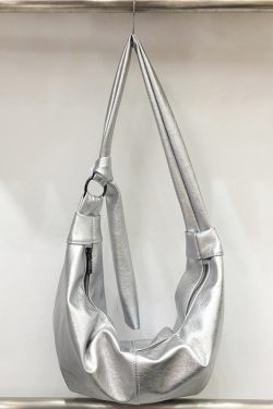 Korean-Style Retro Soft Leather Dumpling Bag - Large Capacity, Wrinkled Design, Casual Versatile Shoulder & Crossbody Bag