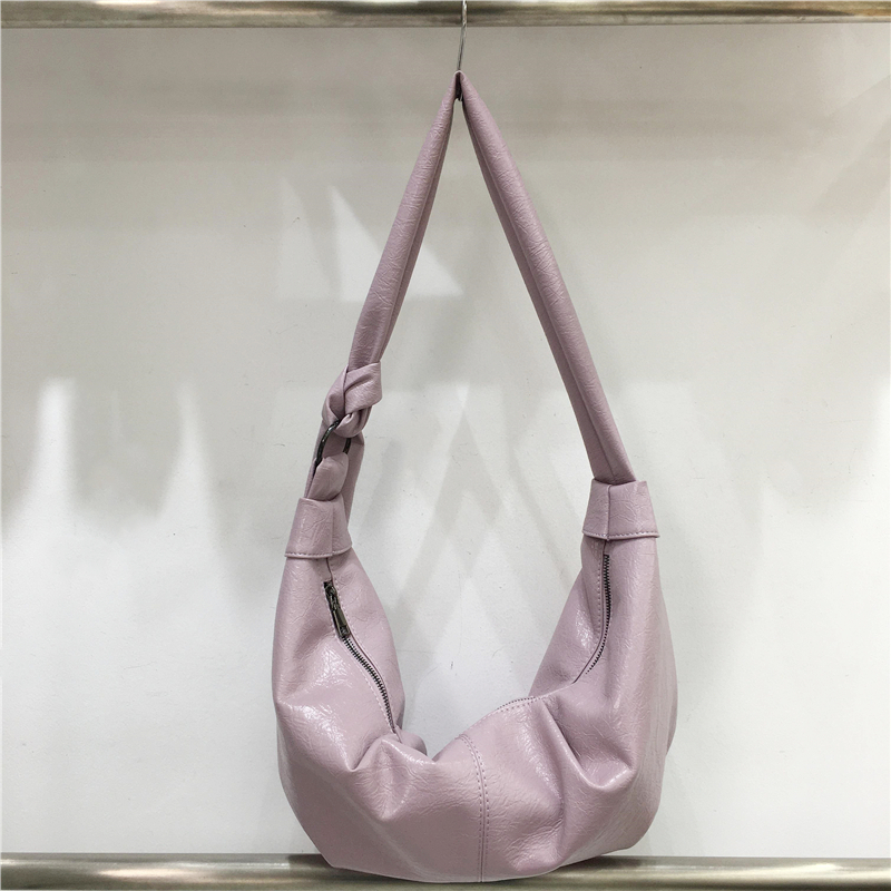 Korean-Style Retro Soft Leather Dumpling Bag - Large Capacity, Wrinkled Design, Casual Versatile Shoulder & Crossbody Bag Korean-Style Retro Soft Leather Dumpling Bag - Large Capacity, Wrinkled Design, Casual Versatile Shoulder & Crossbody Bag