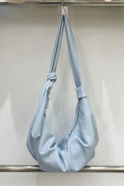 Korean-Style Retro Soft Leather Dumpling Bag - Large Capacity, Wrinkled Design, Casual Versatile Shoulder & Crossbody Bag