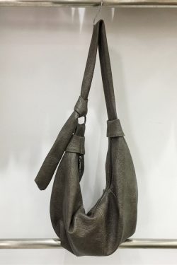 Korean-Style Retro Soft Leather Dumpling Bag - Large Capacity, Wrinkled Design, Casual Versatile Shoulder & Crossbody Bag
