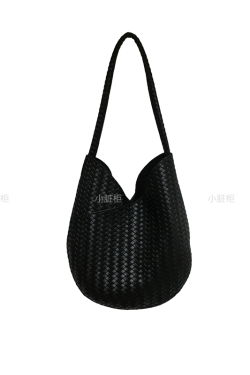 Korean Style Retro Woven Texture Handbag - Soft Leather Fashionable High-Quality Shoulder Tote Bag