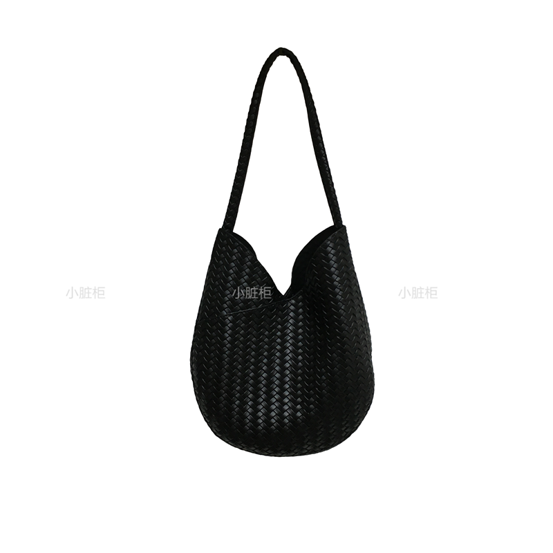 Korean Style Retro Woven Texture Handbag - Soft Leather Fashionable High-Quality Shoulder Tote Bag Korean Style Retro Woven Texture Handbag - Soft Leather Fashionable High-Quality Shoulder Tote Bag