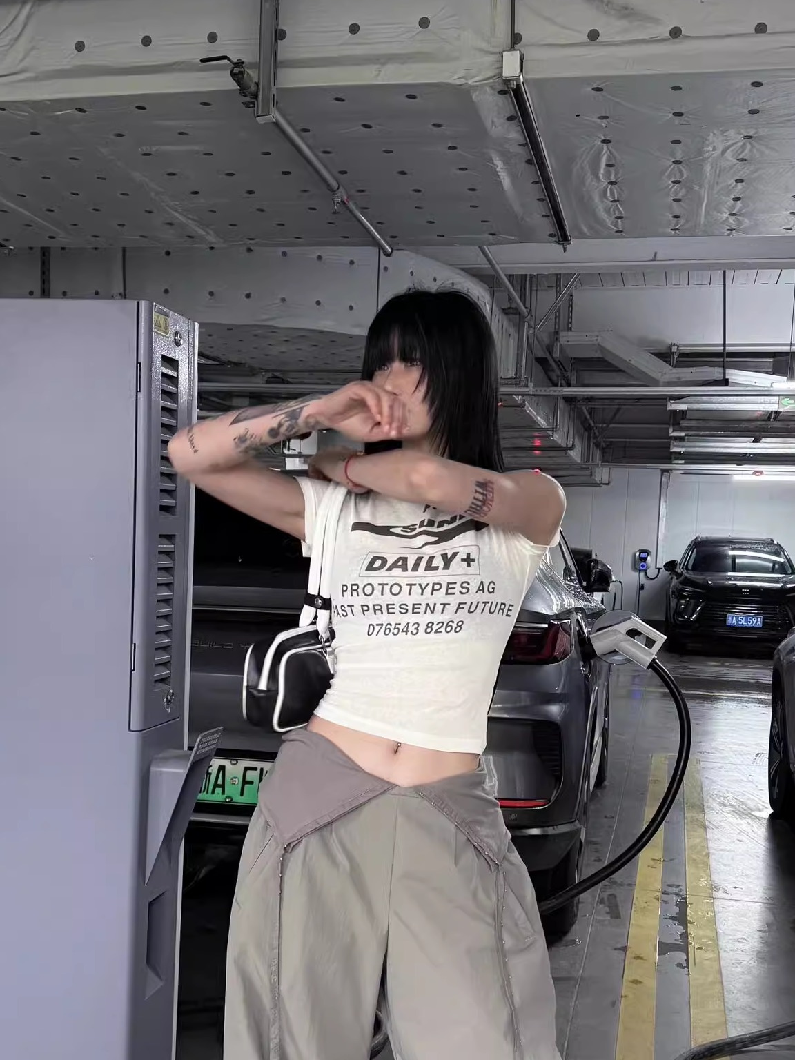 Korean Style Short Sleeve T-Shirt for Women, Slightly Sheer Bamboo Cotton, Sports Letter Print, Trendy Casual Top for Spicy Girls Korean Style Short Sleeve T-Shirt for Women, Slightly Sheer Bamboo Cotton, Sports Letter Print, Trendy Casual Top for Spicy Girls