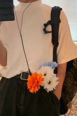 Korean Style Small High Neck Solid Color T-Shirt - Trendy Summer Layering Short Sleeve Tee for a Minimalist Look