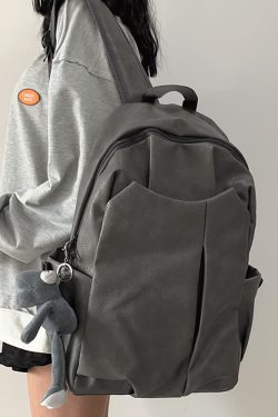 Korean-Style Soft Leather Laptop Backpack for Men & Women, Large Capacity Dual-Use High-End Student Book Bag