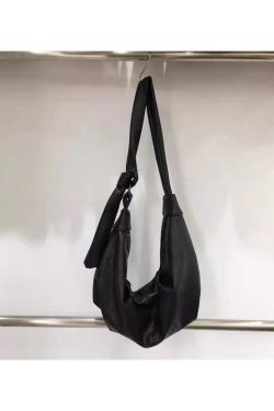 Korean Style Vintage Soft Leather Dumpling Bag - Large Capacity Casual Crossbody Shoulder Bag for Everyday Use