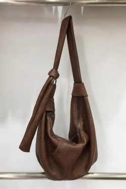 Korean Style Vintage Soft Leather Dumpling Bag - Large Capacity Casual Crossbody Shoulder Bag for Everyday Use