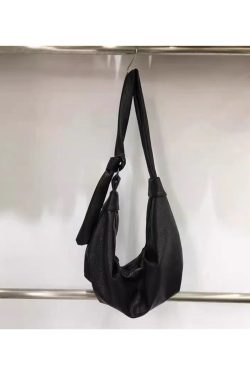 Korean Style Vintage Soft Leather Dumpling Bag - Large Capacity Casual Crossbody Shoulder Bag for Everyday Use