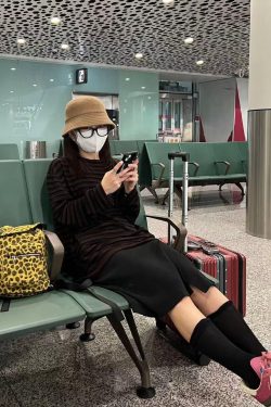 Korean Style Wool Leopard Print Double Shoulder Women's Backpack, Versatile Large Capacity Commuter Bag for Students