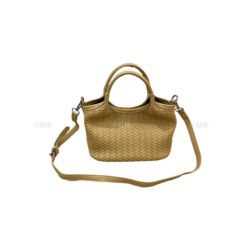 Korean Style Woven Soft Leather Vegetable Basket Handbag - Fashionable Crossbody Tote Bag for Trendy Looks Korean Style Woven Soft Leather Vegetable Basket Handbag - Fashionable Crossbody Tote Bag for Trendy Looks