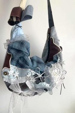 Lace Bow Spliced Dumpling Bag - Versatile Large Capacity Shoulder Crossbody Tote for Women, Perfect for Commuting and Daily Use