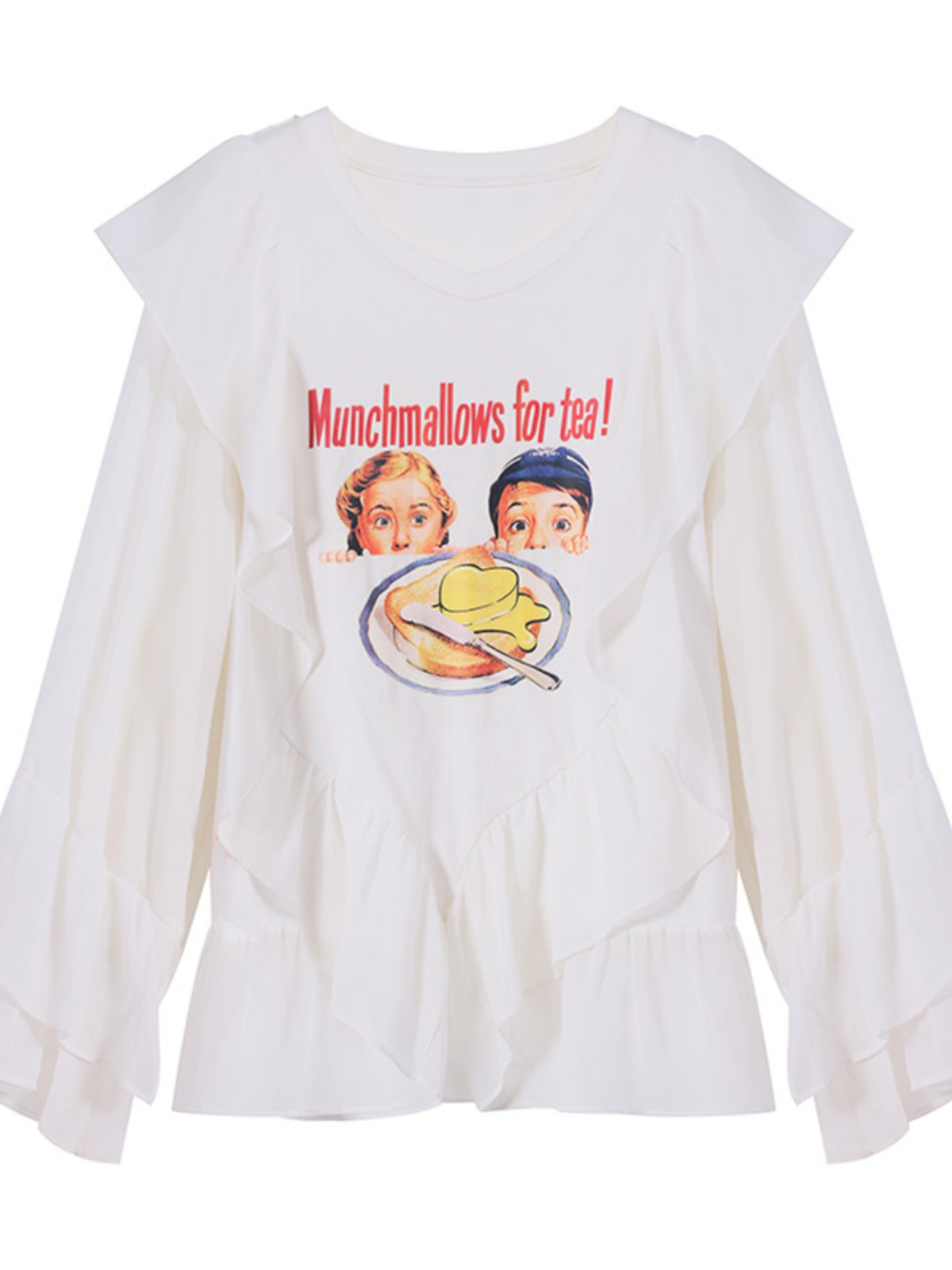 Lace-Edged Chiffon Shirt for Women, Loose Plus Size, Stylish Fashion Top, Belly-Covering, 90s-Inspired Chic Blouse Lace-Edged Chiffon Shirt for Women, Loose Plus Size, Stylish Fashion Top, Belly-Covering, 90s-Inspired Chic Blouse