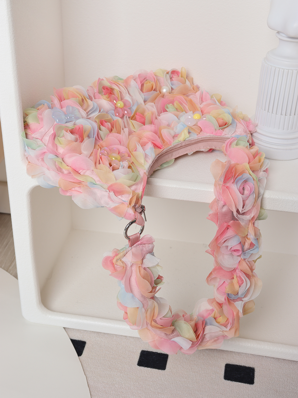 Lace Flower Underarm Bag - Pink Fairy Romantic Crossbody Bag for Spring/Summer, Sweet Girl Aesthetic, Niche Design Lace Flower Underarm Bag - Pink Fairy Romantic Crossbody Bag for Spring/Summer, Sweet Girl Aesthetic, Niche Design