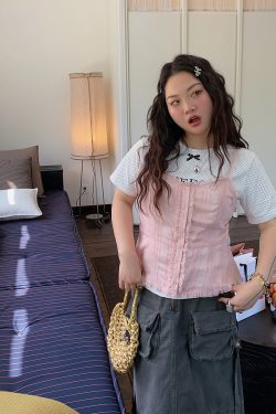 Lace Spliced Waist-Defining Cami Top for Women - Summer 2025 French Style Outerwear - Elegant and Trendy Fashion Piece