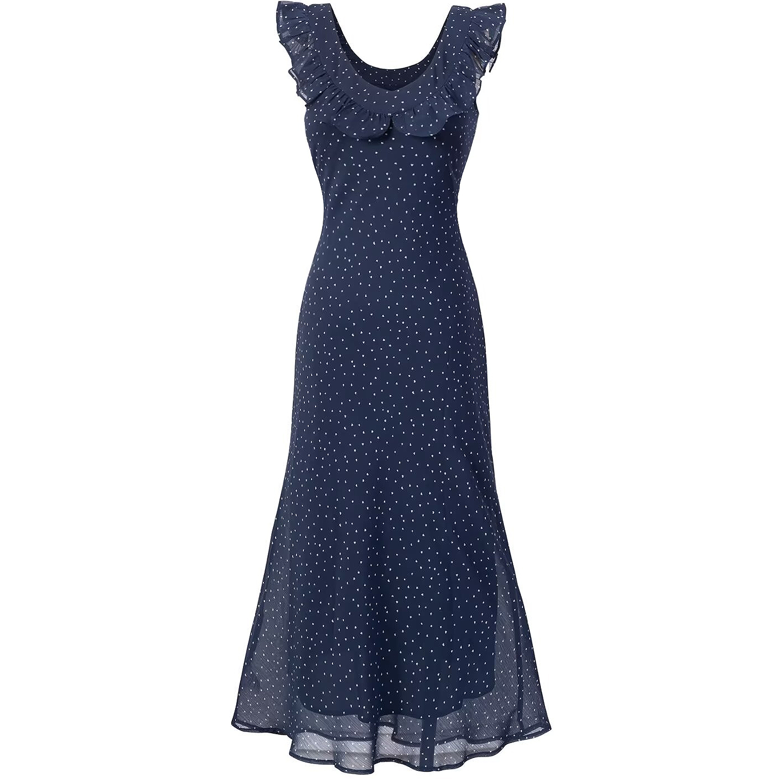 Lace Trim Polka Dot Dress with Flutter Sleeves and Waist Tie - Slim Fit Summer 2025 Women's Fashion Lace Trim Polka Dot Dress with Flutter Sleeves and Waist Tie - Slim Fit Summer 2025 Women's Fashion