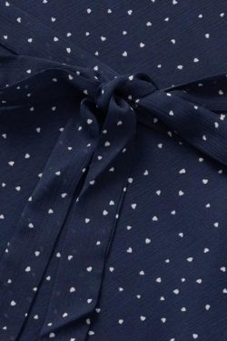 Lace Trim Polka Dot Dress with Flutter Sleeves and Waist Tie - Slim Fit Summer 2025 Women's Fashion