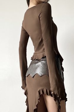 Lace-Trimmed Flowing Cardigan Top for Women - Vintage-Inspired Bell Sleeve Design, Niche Style, Bohemian Fashion